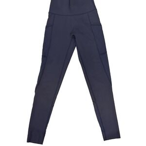 Aerie Womens Leggings Size Small Purple/grey Color Chill Play Move Sheer leg